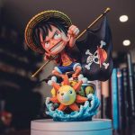 Mô hình One Piece Luffy Chibi ngồi thuyền Sunny - Ảnh 5