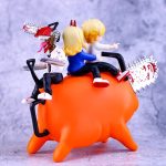 Mô hình Chainsaw Man 3 nhân vật chính cưỡi Pochita - Ảnh 3