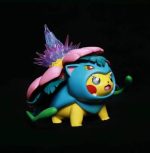 Mô hình Pokemon Pikachu cosplay Fushigibana mega bản cao cấp - Ảnh 3