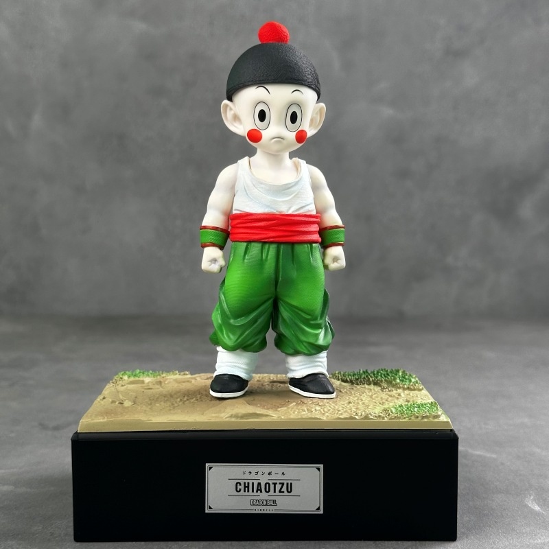 Mô Hình Dragon Ball Chiaotzu cao cấp dáng đứng có kệ