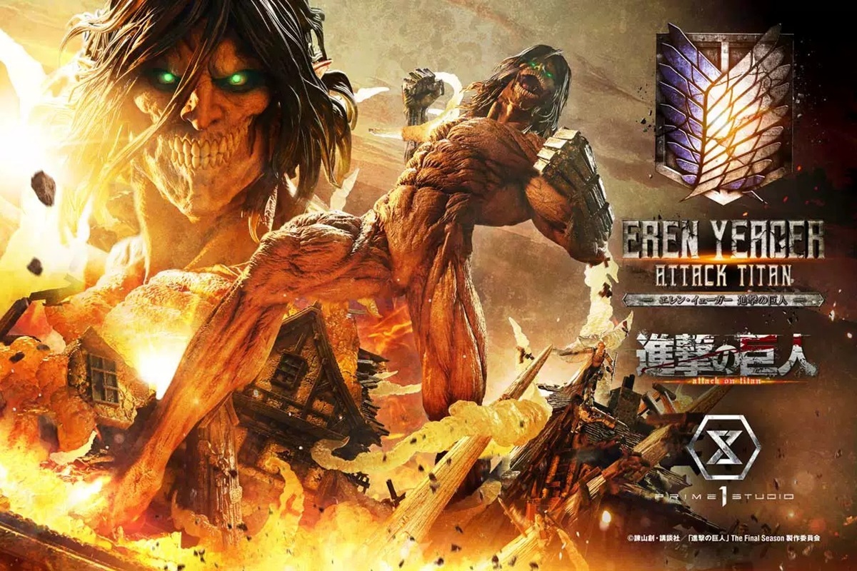 [Pre-order] Mô hình Eren Yeager Attack on Titan Prime 1 Studio