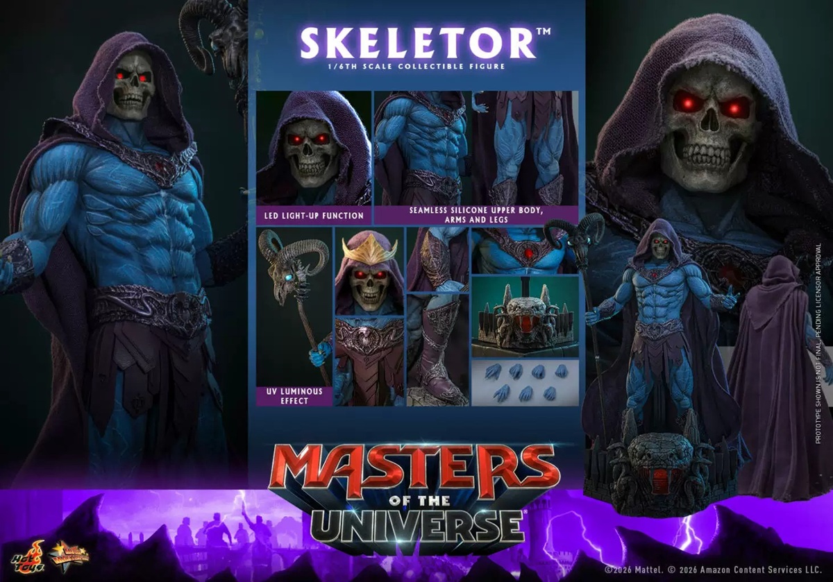 [Pre-order] Mô hình Masters of the Universe Skeletor 1/6 Hot Toys