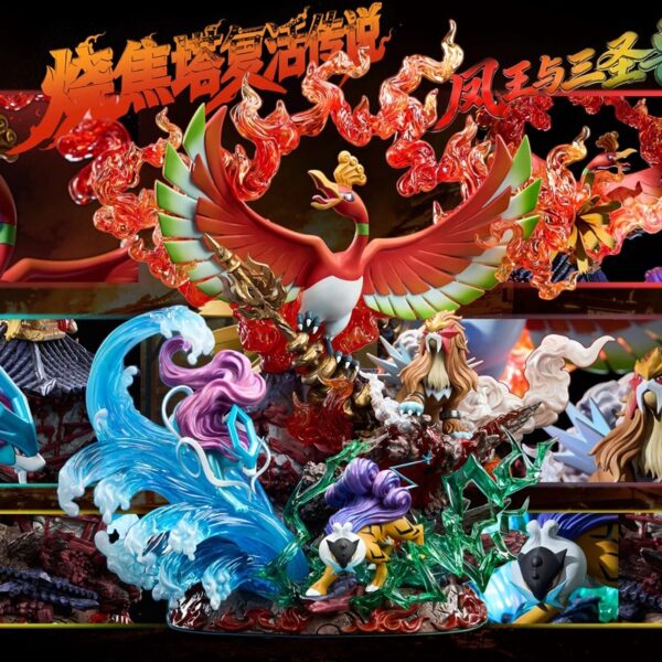 [Pre-order] Mô hình Pokemon Ho-Oh và Tam Thánh Thú Phantom Beast Studio