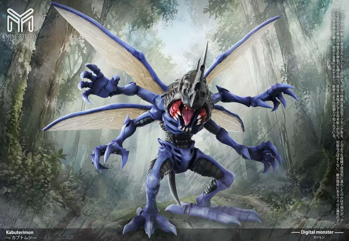 [Pre-order] Mô hình Digimon Kabuterimon Mine Studio