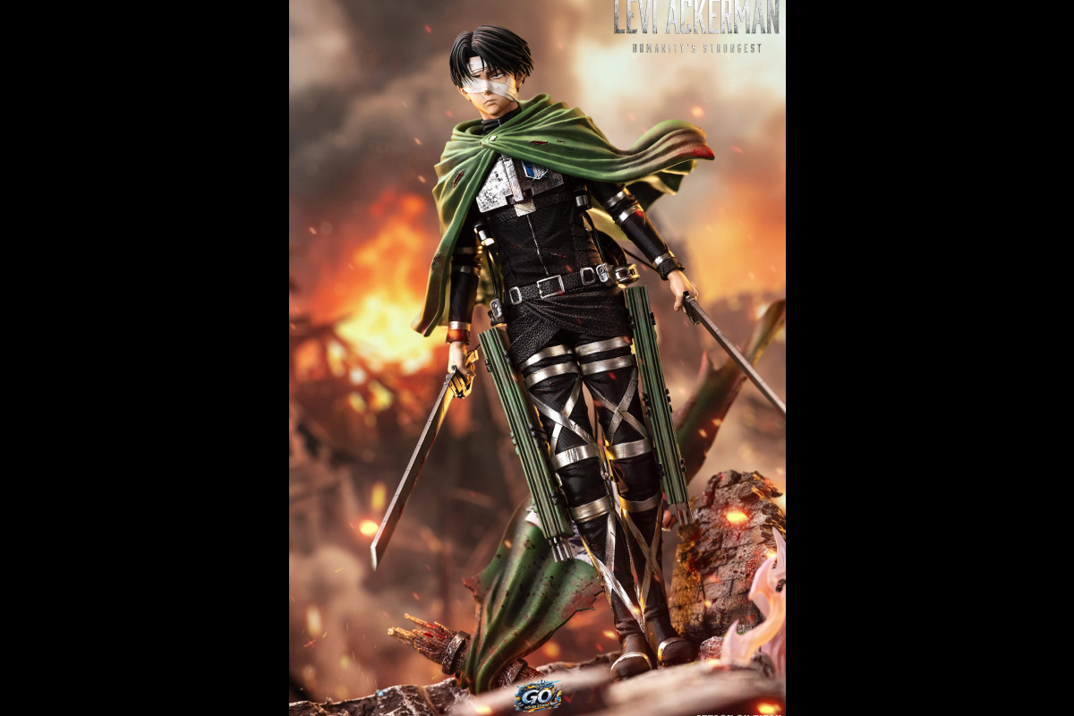 [Pre-order] Mô hình Attack on Titan Levi Ackerman Go Figure Studio