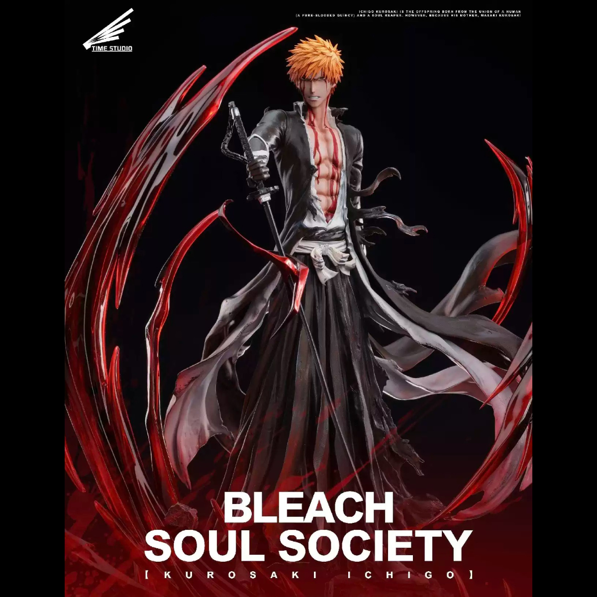 [Pre-order] Mô hình Bleach Ichigo Kurosaki Bankai Time Studio