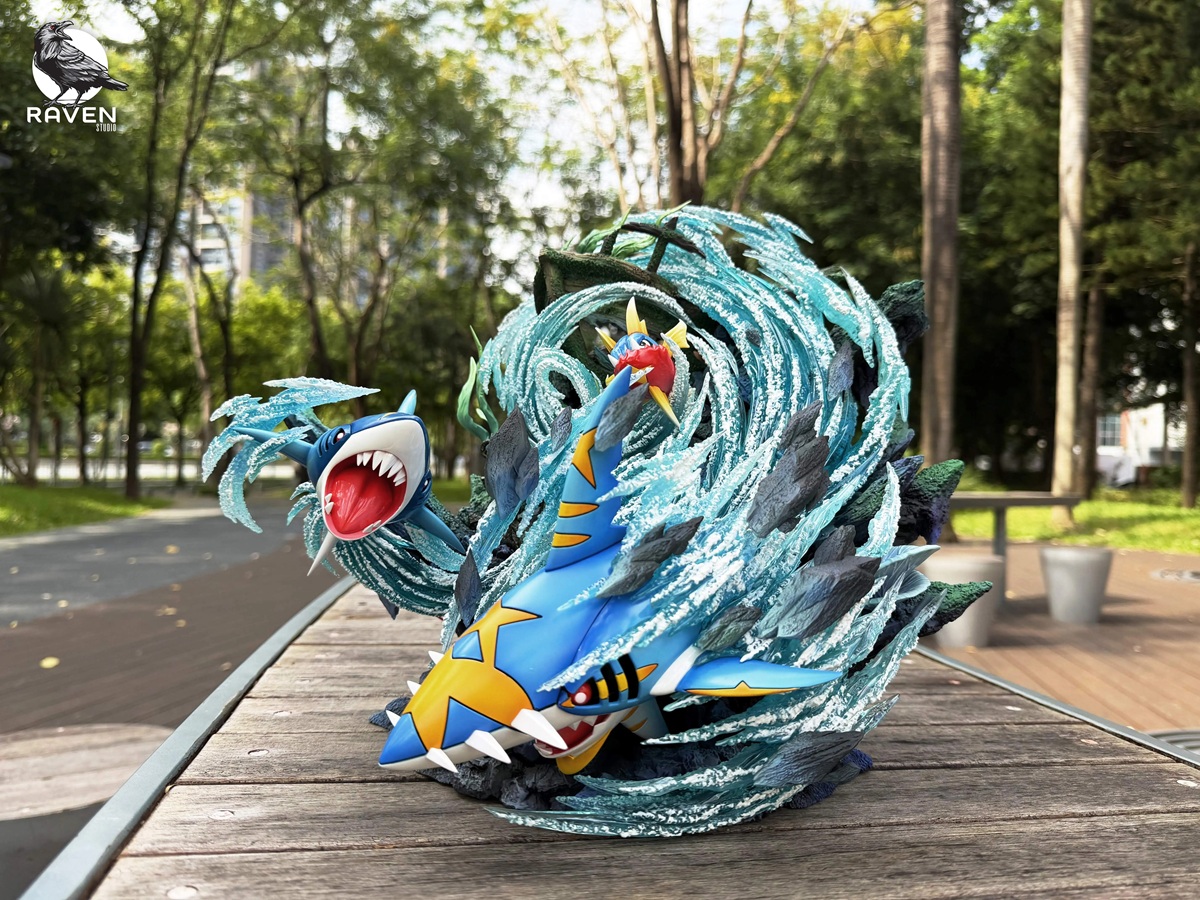 [Pre-order] Mô hình Pokemon Carvanha & Sharpedo Evolution Line 1/20 Raven Studio